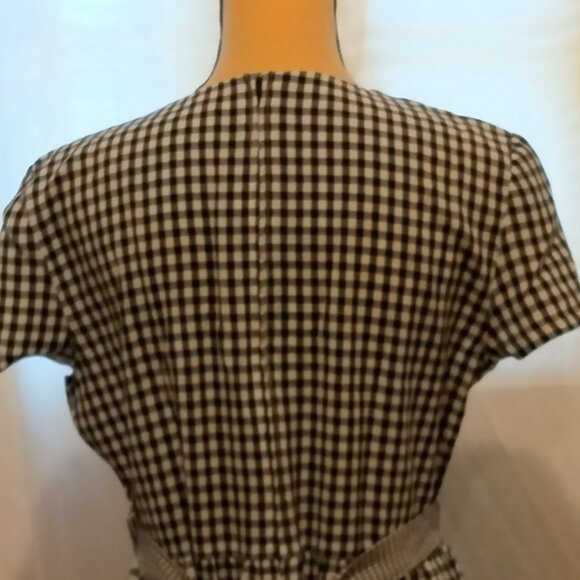 Black Gingham Dress - Picture 9 of 10